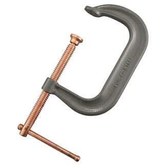 Anchor Brand Drop Forged C-Clamp, Sliding Pin Handle, 4-1/8 in Throat Depth, 6 in L 406C
