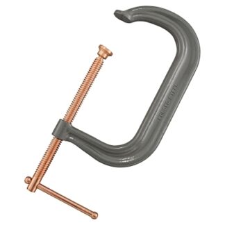 Anchor Brand Drop Forged C-Clamp, Sliding Pin Handle, 6-5/16 in Throat Depth, 12 in L 412C