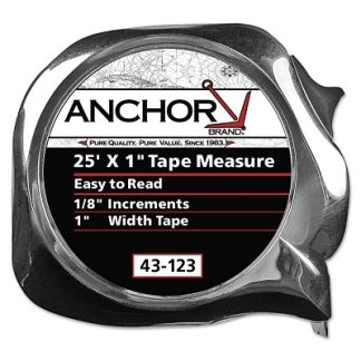 Anchor Brand Easy to Read Tape Measure, 1 in x 25 ft, Green 43128