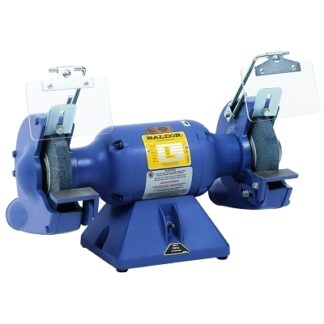 Baldor Electric 7" Industrial Grinders, 36/60 Grit Wheels, Iron, Exhaust Guard, Single, 1800 rpm 7306