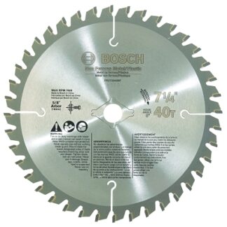 Bosch Power Tools Professional Series Metal Cutting Circular Saw Blades/Nonferrous Metal,7.25",40T - PRO72540NF
