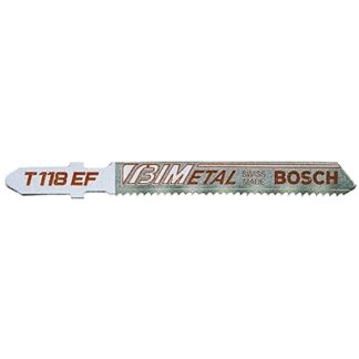 Bosch Power Tools Bi-Metal Jigsaw Blades, 3 5/8 in, 11-18 TPI - T118EF