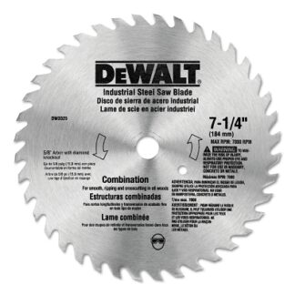 DeWalt Steel Circular Saw Blades, 7 1/4 in, 40 Teeth - DW3325