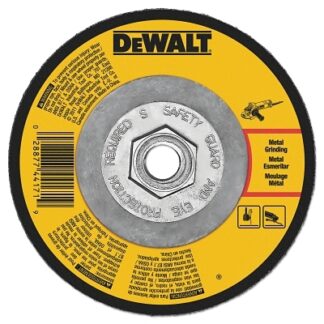 DeWalt Type 27 Depressed Center Wheels, 9 x 1/4 x 5/8 - 11, A24N Grit, Aluminum Oxide - DW4550