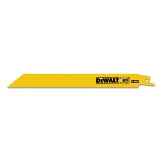 DeWalt Metal Cutting Reciprocating Saw Blades, 6 in, 24 TPI, Straight Back, 25/PK - DW4813B25