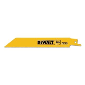DeWalt Metal Cutting Reciprocating Saw Blades, 12 in, 10/14 TPI, Straight Back, 25/PK - DW4839B25