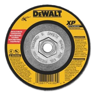 DeWalt Type 27 Depressed Center Wheels, 9 X 1/8 X 5/8 - 11, Z24R Grit, Zirconia - DW8831