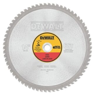 DeWalt Metal Cutting Saw Blade, 14 in, 1 in Arbor, 1800 RPM, 66 Teeth - DWA7747