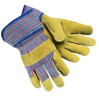 MCR Safety Grain Leather Palm Gloves, Large, Economy Grain Pigskin - 1950L