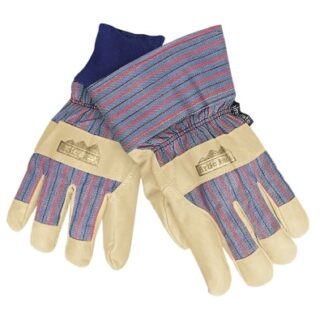 MCR Safety Grain Leather Palm Gloves, Large, Pigskin - 1965L