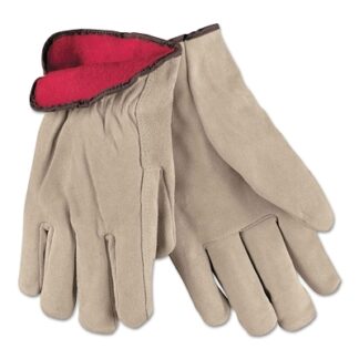 MCR Safety Drivers Gloves, Premium Grade Cowhide, Large, Jersey Lining - 3150L