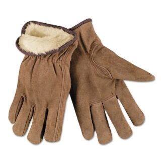 MCR Safety Insulated Drivers Gloves, Premium Grade Cowhide, Large, Piled Lining - 3170L