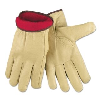MCR Safety Insulated Drivers Gloves, Premium Grain Pigskin, Medium, Jersey Lining - 3450M