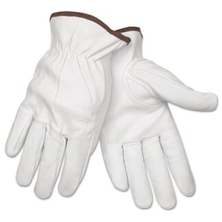 MCR Safety Premium Grain Leather Driving Gloves, Goatskin, X-Large, Unlined, Keystone Thumb - 3611XL