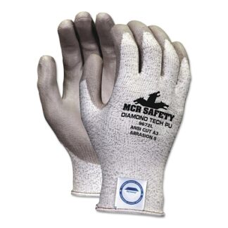 MCR Safety Dyneema Blend Gloves, Medium, Salt-and-Pepper/Gray - 9672M