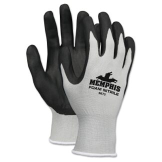 MCR Safety NXG Work Gloves, Medium, Black/Gray - 9673M