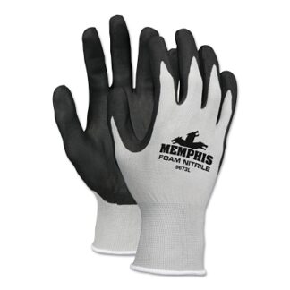 MCR Safety NXG Work Gloves, Small, Black/Gray - 9673S
