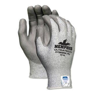 MCR Safety Ultra Tech Nitrile Coated Gloves, Large, Gray/White - 9683L