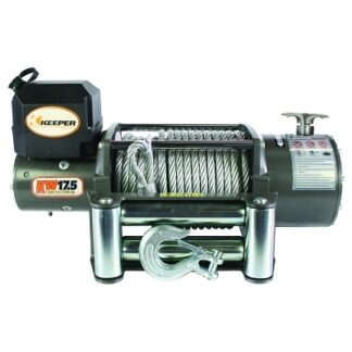 Keeper Heavy Duty Series 12 Volt DC Electric Winches, 17,500 lb Load Cap. KW17122