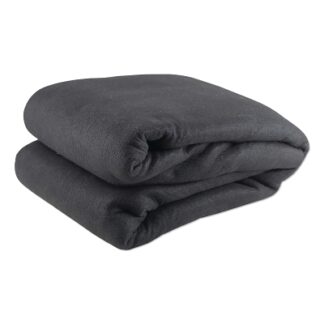 Wilson Industries Carbon Fiber Felt Heavy-Duty Welding Blanket, 6 ft W x 6 ft L, 16 oz, with Grommets, Black 36320