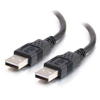 2m USB 2.0 A M to A F Cble Blk