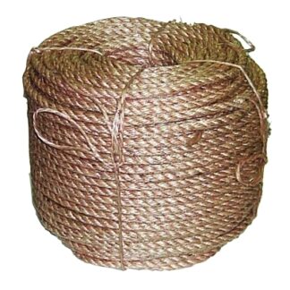 Anchor Brand Manila Rope, 3 Strands, 1/2 in x 300 ft 12X3003SB