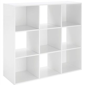 9 Section Cube Organizer White