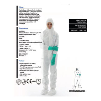 PPE IMPORT ANSELL - SKU # TYVEC-SUIT-IMPORT-77078 - Sterile Protective Clothing with Boots *** 1 Box of 1 Suit -- (IN STOCK, SHIPS IN 3 - 7 BUSINESS DAYS)