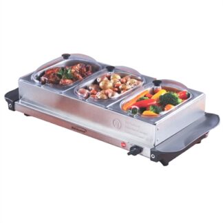 3-Pan 4.5Qt Buffet Server SS