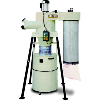 Baileigh Industrial SKU # DC-6000C -- 10hp 3Ph 440V Cyclone Style Dust Collector with Remote Start and 1 Micron Bag Filters