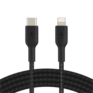 2M Braided USBC Ltng Cbl Blk