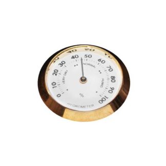 Cigar Accessories SKU # H-104 -- SMALL ANALOG HYGROMETER BRASS *** 1 EACH