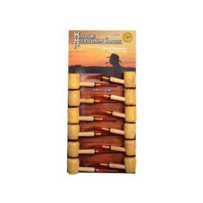 Cigar Accessories SKU # P103 -- LEGEND CORN COB PIPES FILTER BENT STEM AMBER BIT *** 1 EACH