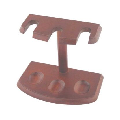 Cigar Accessories SKU # P803 -- 3 PIPE RACK CHERRY *** 1 EACH