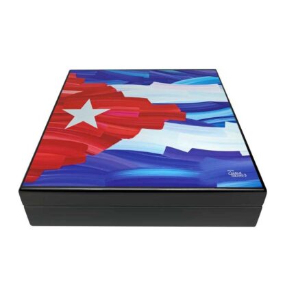 Custom Items SKU # C-16CB -- 20ct humidor Cuba flag *** 1 EACH