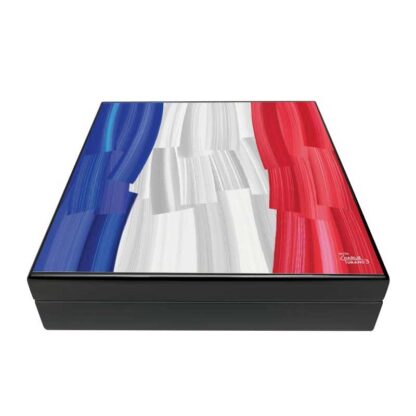 Custom Items SKU # C-16FR -- 20ct humidor France flag *** 1 EACH
