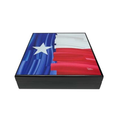 Custom Items SKU # C-16TX -- 20ct humidor Texas flag *** 1 EACH