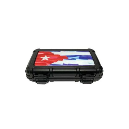 Custom Items SKU # HUM-CC5CB -- Cigar Caddy 5ct Cuba flag *** 1 EACH