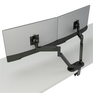 12" Monitor Arm Mount Dual Blk