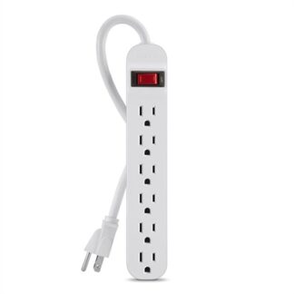 6 Outlet Power Strip 3 ft Cord