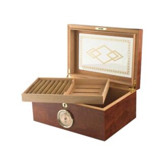 Humidor Supreme SKU # BALLY II -- 100 CT BALLY II HUMIDOR SPANISH CEDAR FINISH *** 1 EACH