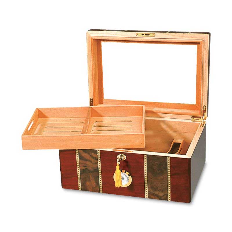Humidor Supreme SKU HUM100PR — 100 CT HUMIDOR POMPEII HIGH GLOSS