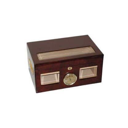 Humidor Supreme SKU # HUM-100WIN -- 100 CT HUMIDOR VERSAILLES SPANISH CEDAR FINISH *** 1 EACH