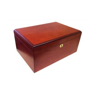 Humidor Supreme SKU # HUM-75DC -- Milano 75 Cigar Humidor Cherry *** 1 EACH