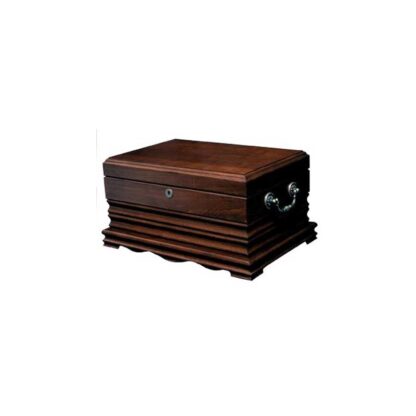Humidor Supreme SKU # hum-150sw -- The Tradition 125 Cigar Solid Wood Antique Humidor *** 1 EACH