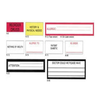 Timemed Patient Chart Tape/labels N-5 (1-17)