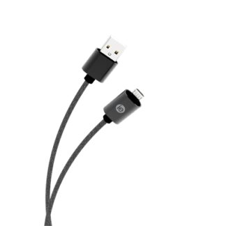 10ft Braided USB Micro Cbl Blk