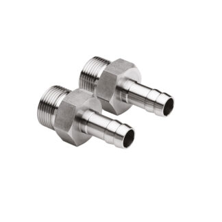Julabo SKU # 8890072 Connectors-Valves-Adaptors - Adapters M24x1.5 male to barbed fittings 12 mm *** 1 PAIR
