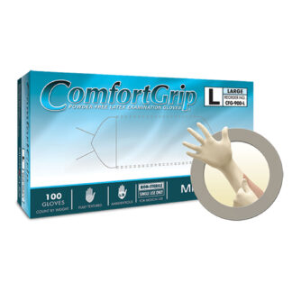 Ansell Microflex Comfortgrip Powder-free Latex Exam Gloves Cfg-900-l