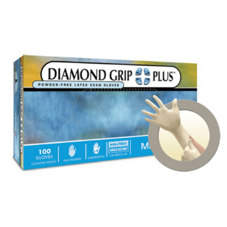 Ansell Microflex Diamond Grip Plus™ Powder-free Latex Exam Gloves Dgp-350-s